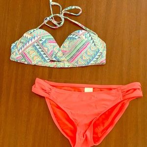 2pc Tribal print bikini